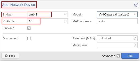 Assigning a VLAN "NIC" to a VM in Proxmox