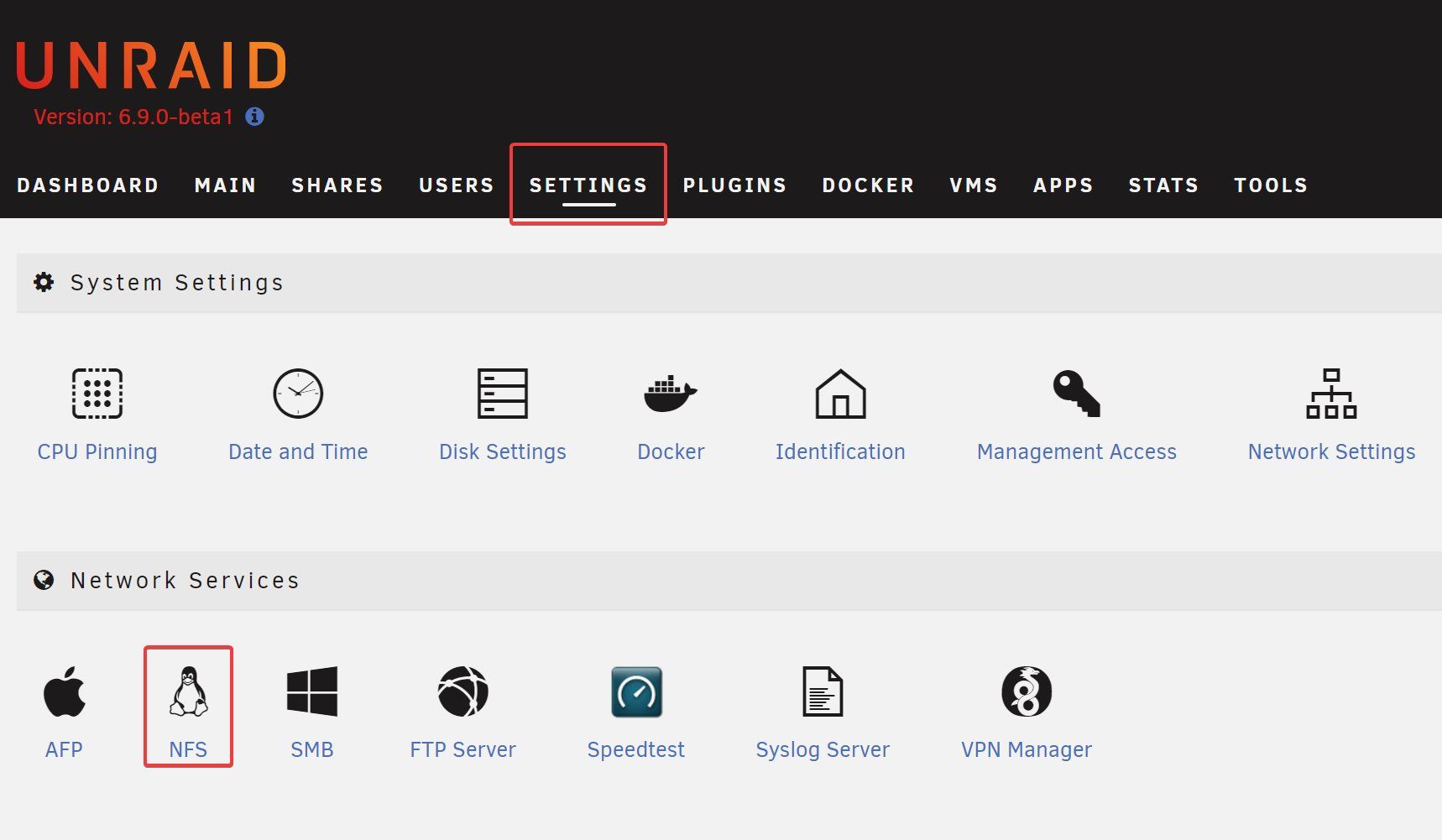 Deploying an unRAID NFS Server